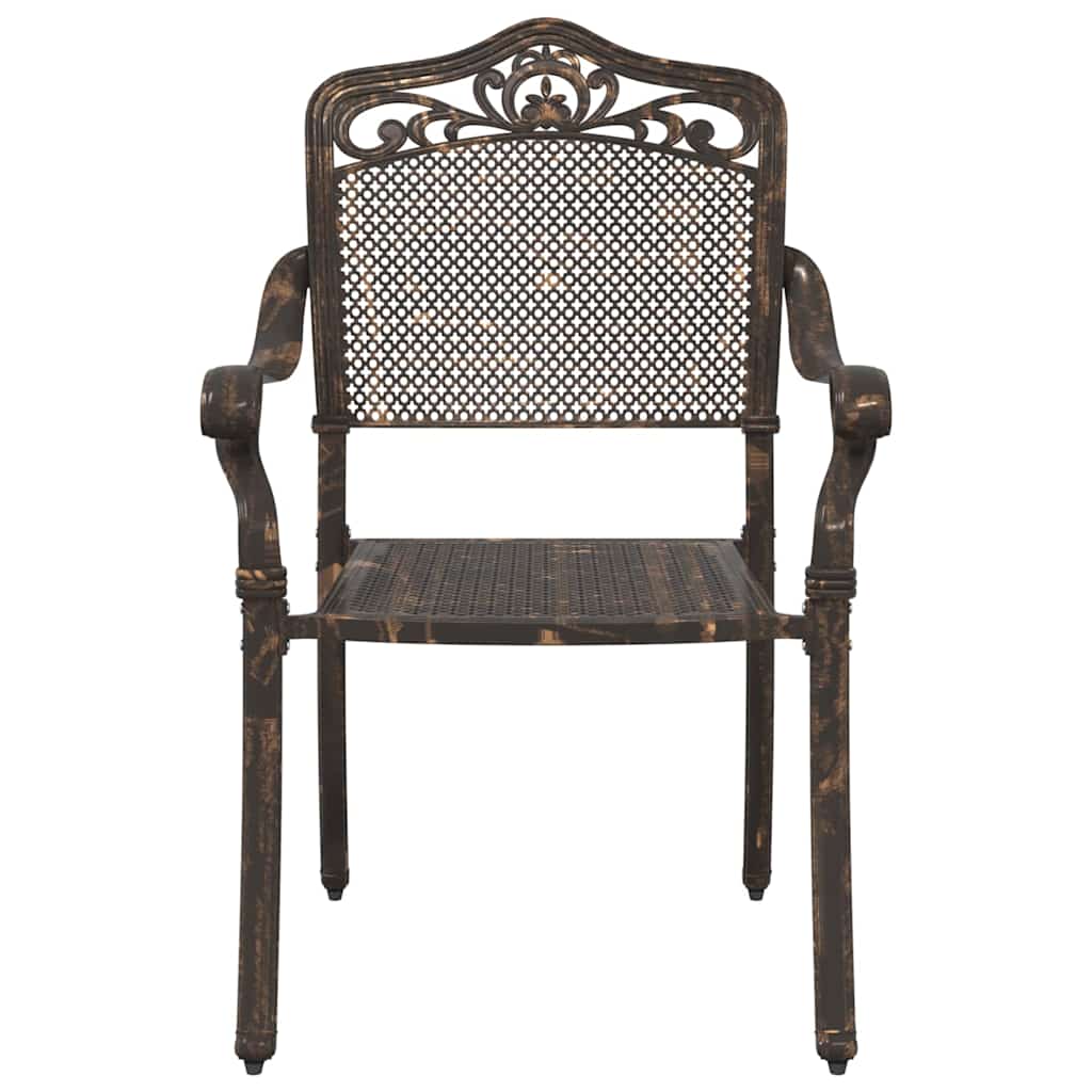 Set di 2 sedie da giardino marca  in alluminio pressofuso bronzo 42002378