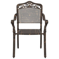 Set di 2 sedie da giardino marca  in alluminio pressofuso bronzo 42002378