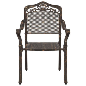 Set di 2 sedie da giardino marca  in alluminio pressofuso bronzo 42002378