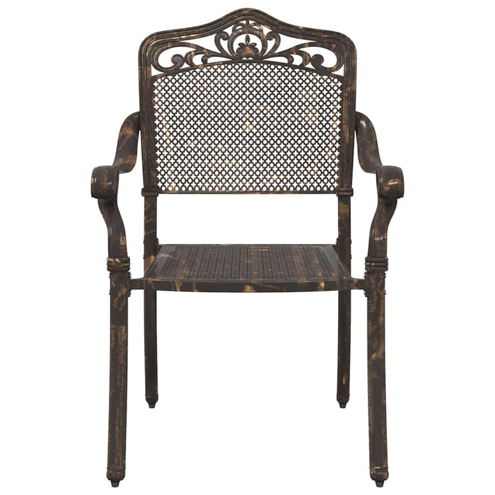 Set di 2 sedie da giardino marca  in alluminio pressofuso bronzo 42002378