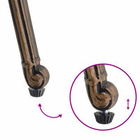 Set di 2 sedie da giardino marca  in alluminio pressofuso bronzo 42002378