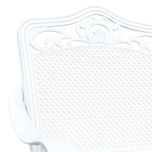 Set di 2 sedie da giardino  in alluminio bianco 42002380