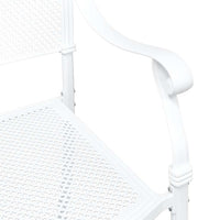 Set di 2 sedie da giardino  in alluminio bianco 42002380