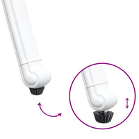 Set di 2 sedie da giardino  in alluminio bianco 42002380