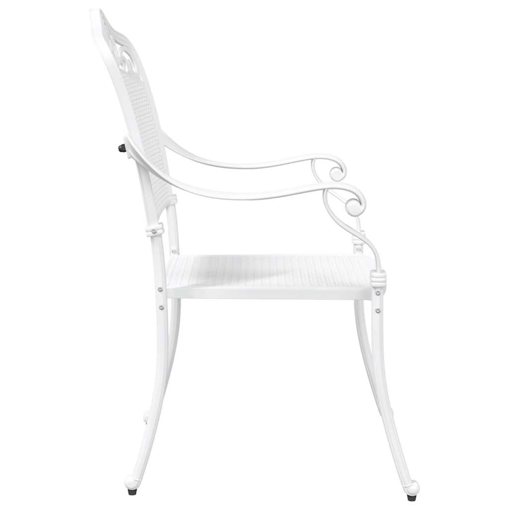 Set di 2 sedie da giardino  in alluminio bianco 42002380