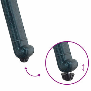 Set di 2 sedie da giardino  verdi in alluminio pressofuso 42002381