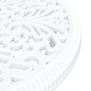 Set Bistro da Giardino 3 pcs Bianco Alluminio 42002384