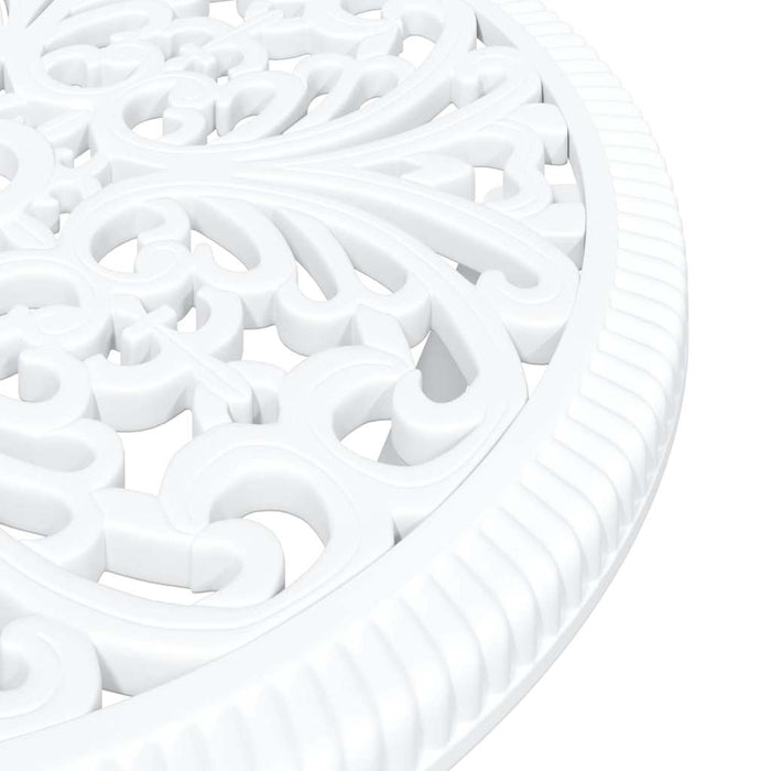 Set Bistro da Giardino 3 pcs Bianco Alluminio 42002384