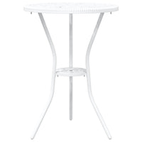 Set Bistro da Giardino 3 pcs Bianco Alluminio 42002384
