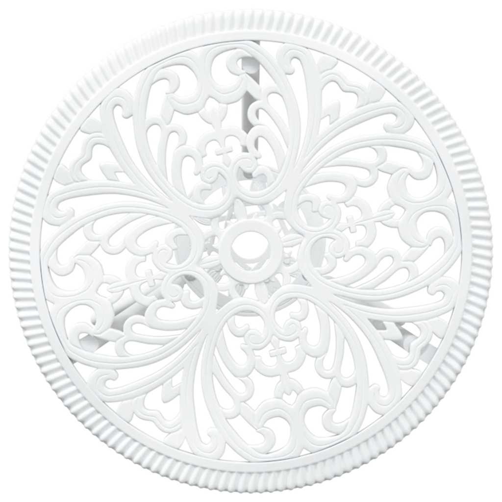 Set Bistro da Giardino 3 pcs Bianco Alluminio 42002384