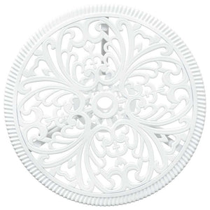 Set Bistro da Giardino 3 pcs Bianco Alluminio 42002384