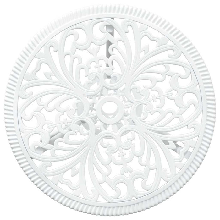 Set Bistro da Giardino 3 pcs Bianco Alluminio 42002384