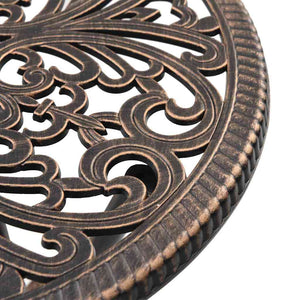 Set Bistro da Giardino 3 pcs Bronzo Alluminio 42002386