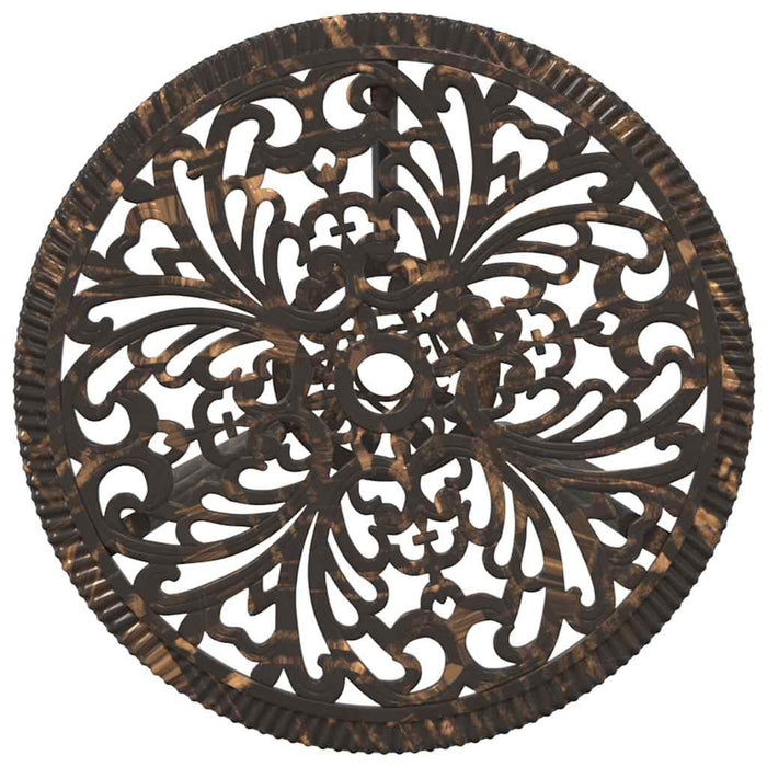 Set Bistro da Giardino 3 pcs Bronzo Alluminio 42002386