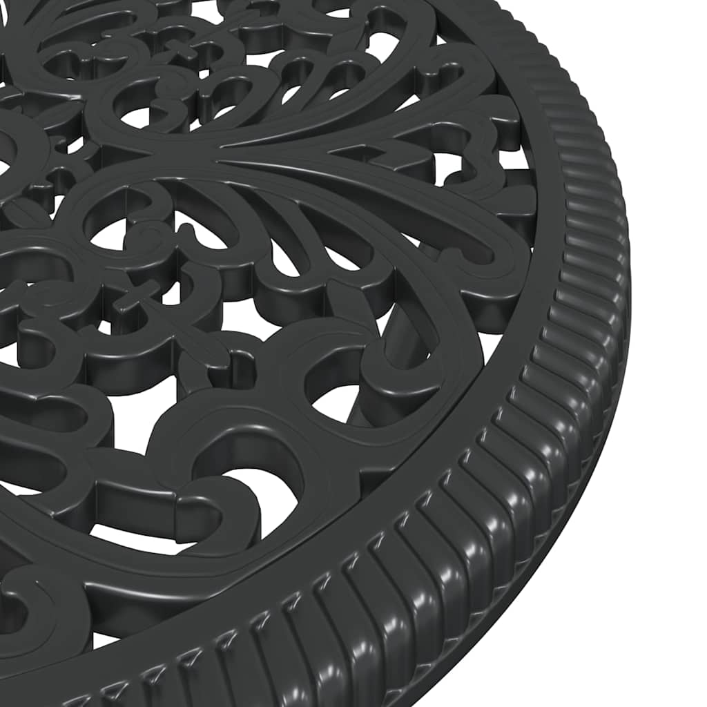 Set Bistro da Giardino 3 pcs Nero Alluminio 42002387