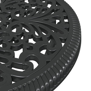 Set Bistro da Giardino 3 pcs Nero Alluminio 42002387