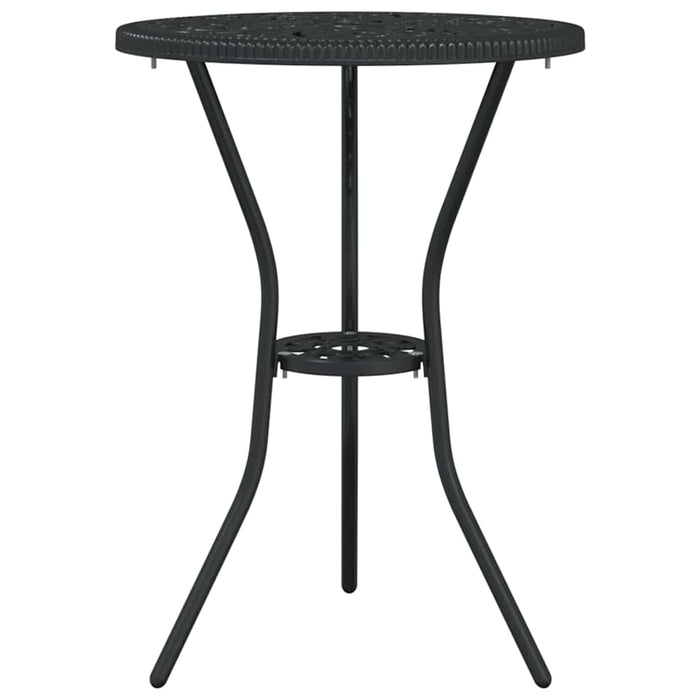 Set Bistro da Giardino 3 pcs Nero Alluminio 42002387