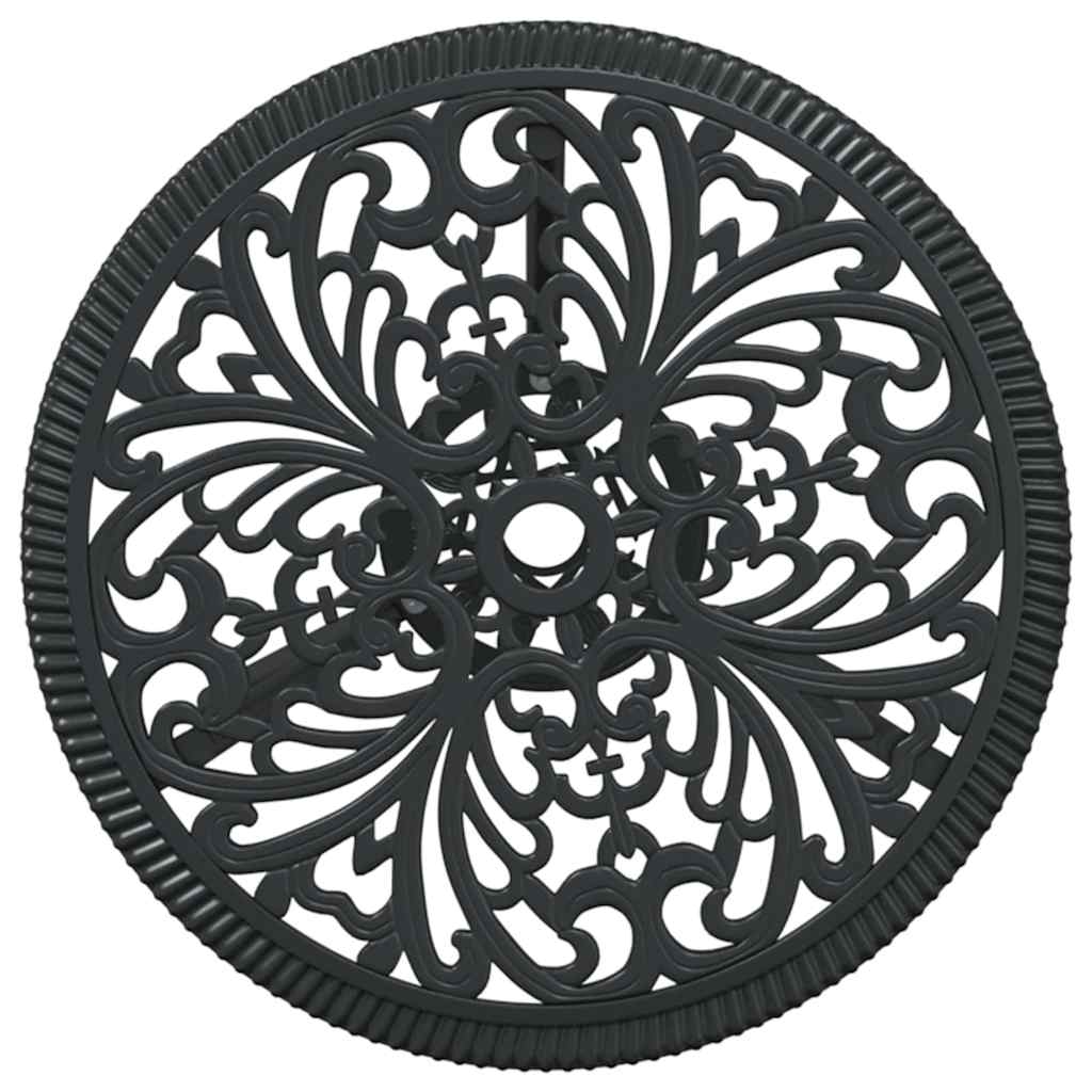 Set Bistro da Giardino 3 pcs Nero Alluminio 42002387