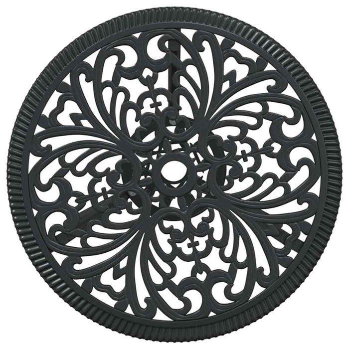 Set Bistro da Giardino 3 pcs Nero Alluminio 42002387