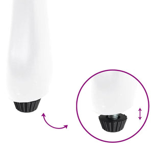 Sedia da Giardino 2 pcs Bianco 55 x 56.5 x 91cm Alluminio 42002396