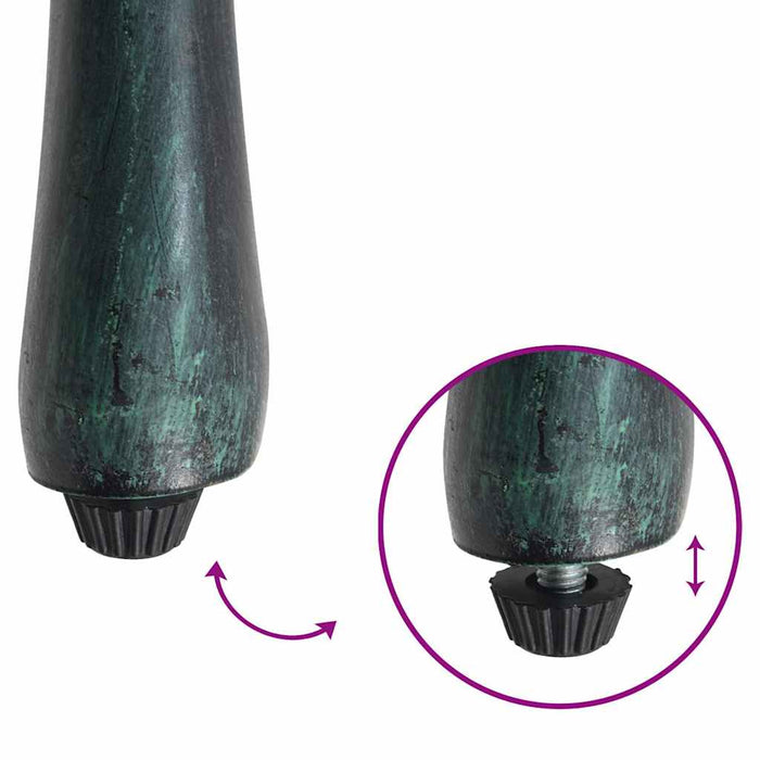 Sedie da giardino , set di 2 in alluminio verde 42002401