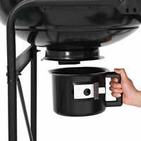 Griglia da Esterno con ruota Nero 96 x 72 x 113 cm Metallo 42003856