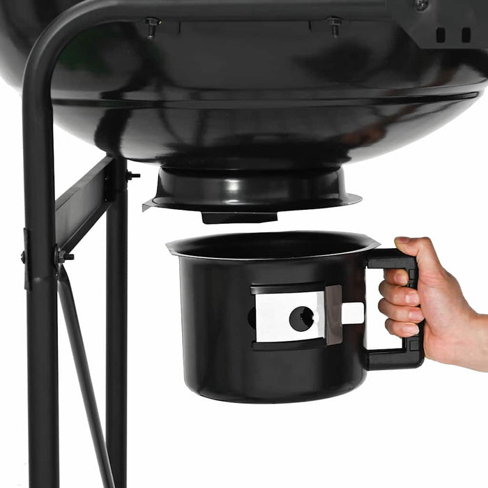 Griglia da Esterno con ruota Nero 96 x 72 x 113 cm Metallo 42003856