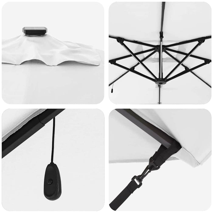 Ombrellone Sabbia 286 x 285 x 270 cm Alluminio 42003319