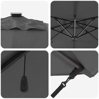 Ombrellone 286 x 285 x 270 cm Alluminio 42003321