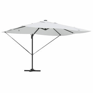 Parasol Roma a braccio Beige e Nero 352 x 251 x 265 cm 42003327
