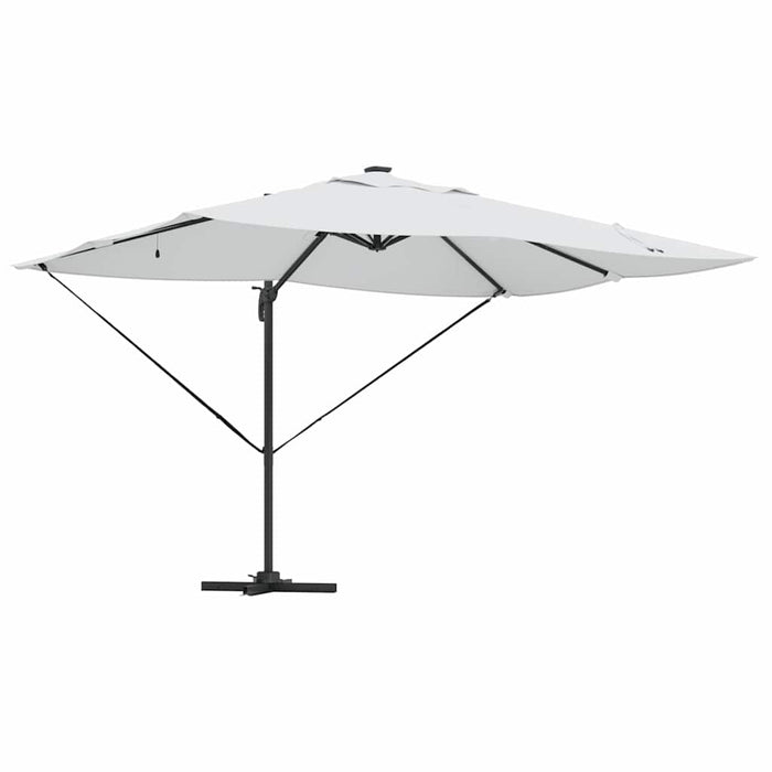 Parasol Roma a braccio Beige e Nero 352 x 251 x 265 cm 42003327