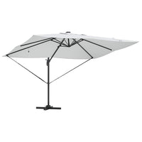 Parasol Roma a braccio Beige e Nero 352 x 251 x 265 cm 42003327