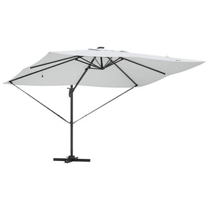 Parasol Roma a braccio Beige e Nero 352 x 251 x 265 cm 42003327