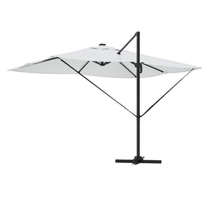 Parasol Roma a braccio Beige e Nero 352 x 251 x 265 cm 42003327