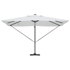 Parasol Roma a braccio Beige e Nero 352 x 251 x 265 cm 42003327