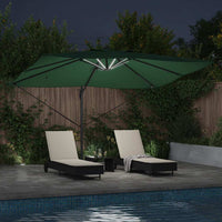 Parasol Roma a braccio Verde e Nero 352 x 251 x 265 cm 42003328