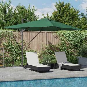 Parasol Roma a braccio Verde e Nero 352 x 251 x 265 cm 42003328