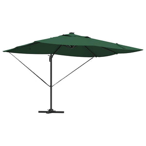 Parasol Roma a braccio Verde e Nero 352 x 251 x 265 cm 42003328