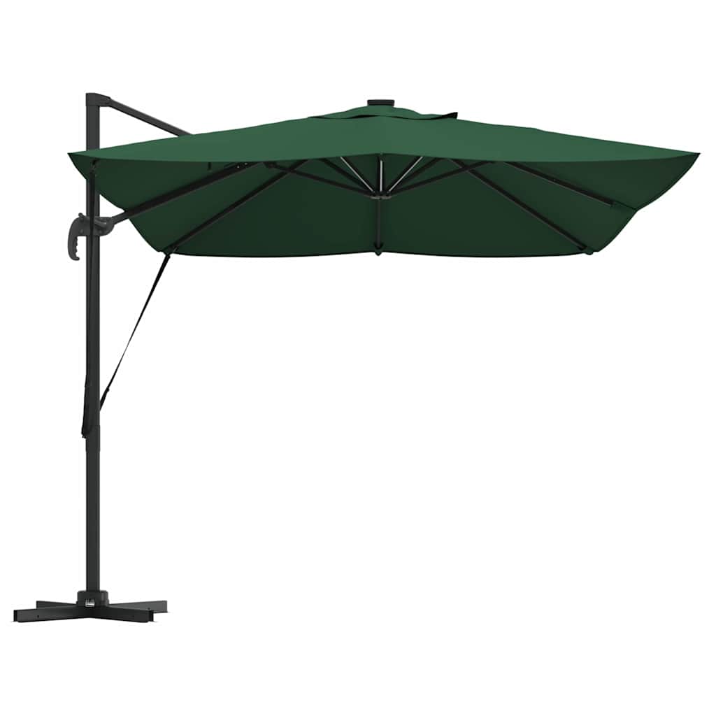Parasol Roma a braccio Verde e Nero 352 x 251 x 265 cm 42003328