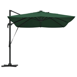 Parasol Roma a braccio Verde e Nero 352 x 251 x 265 cm 42003328