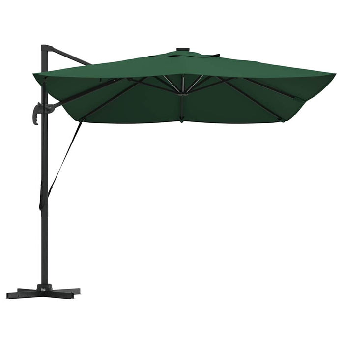 Parasol Roma a braccio Verde e Nero 352 x 251 x 265 cm 42003328