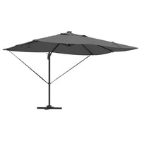 Parasol Roma a braccio Antracite e Nero 352 x 251 x 265 cm 42003329
