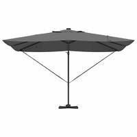 Parasol Roma a braccio Antracite e Nero 352 x 251 x 265 cm 42003329