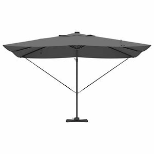 Parasol Roma a braccio Antracite e Nero 352 x 251 x 265 cm 42003329