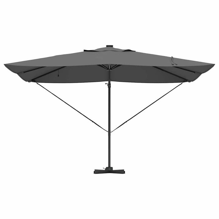 Parasol Roma a braccio Antracite e Nero 352 x 251 x 265 cm 42003329