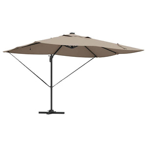 Parasol Roma a braccio Tortora e Nero 352 x 251 x 265 cm 42003330