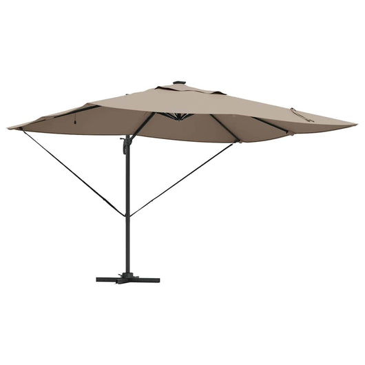 Parasol Roma a braccio Tortora e Nero 352 x 251 x 265 cm 42003330