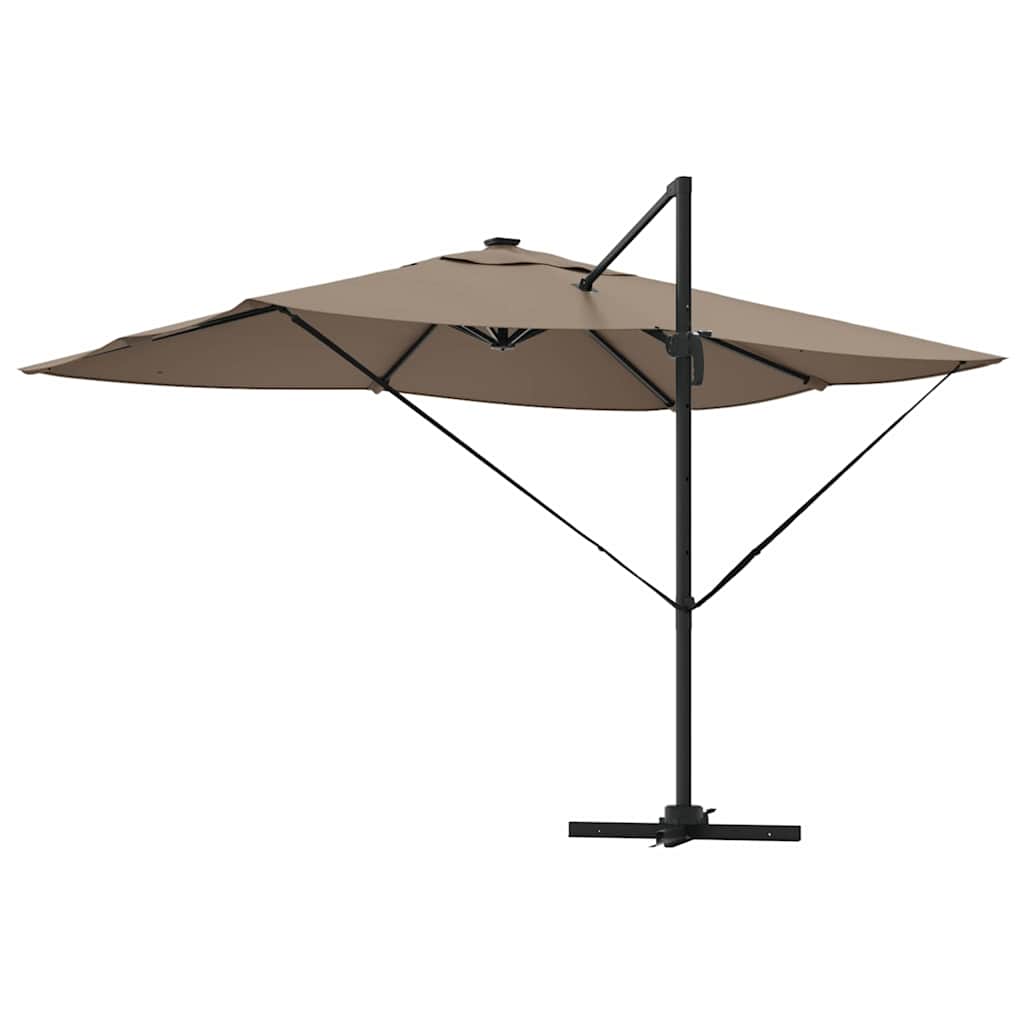 Parasol Roma a braccio Tortora e Nero 352 x 251 x 265 cm 42003330