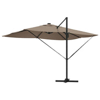 Parasol Roma a braccio Tortora e Nero 352 x 251 x 265 cm 42003330