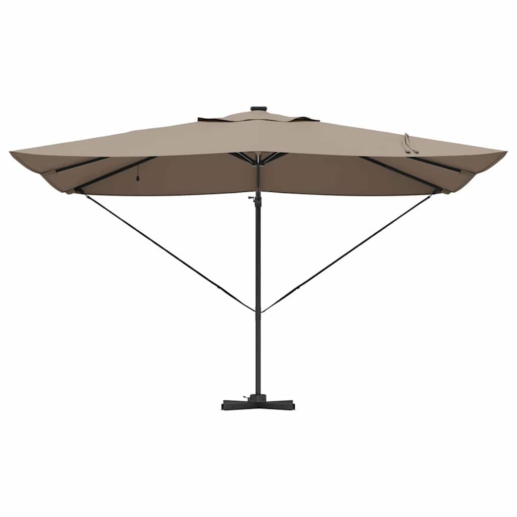 Parasol Roma a braccio Tortora e Nero 352 x 251 x 265 cm 42003330